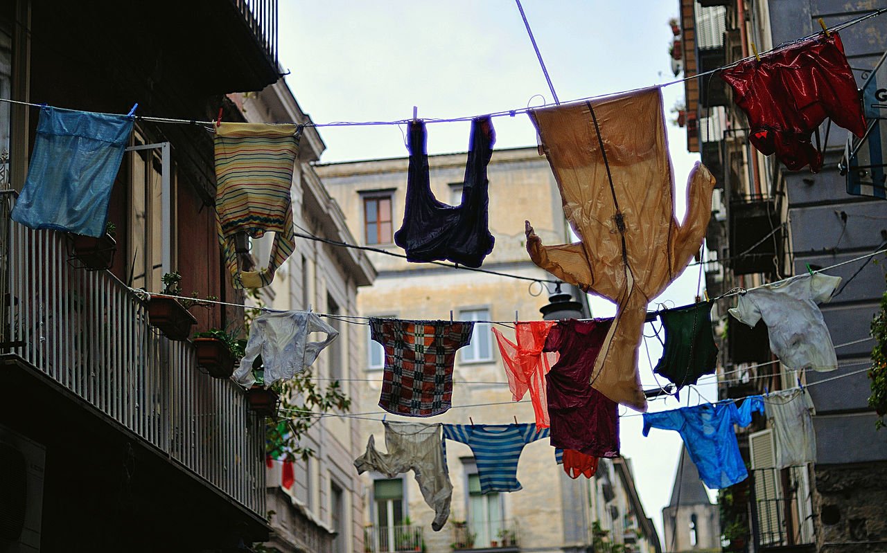 linge aux fenêtres - Naples